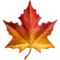 Maple Leaf emoji on iPhone (iOS 13.1)