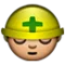 Bauarbeiter Emoji auf Apple iOS 4.0