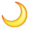 Månskära emoji på iPhone (iOS 5.0)