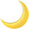 Crescent Moon emoji on Apple iOS 18.4