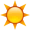 Sol emoji på iPhone (iOS 5.0)