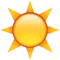 Sun emoji on iPhone (iOS 5.1)