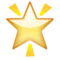 Glowing Star emoji on Apple iOS 6.0