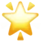 Glowing Star emoji on Apple iOS 17.4
