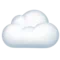 Moln emoji på iPhone (iOS 11.2)