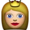 Princess emoji on Apple iOS 4.0