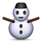 Snowman Without Snow emoji on Apple iOS 4.0