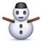 Snowman Without Snow emoji on iPhone (iOS 5.1)