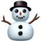 没有雪的雪人 iPhone 上的表情符号 (iOS 13.3)