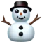 Snowman Without Snow emoji on Apple iOS 18.4