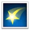 Shooting Star emoji on iPhone (iOS 5.1)
