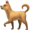 Hund emoji på Apple iOS 17.4