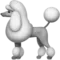 Poodle emoji on iPhone (iOS 13.1)