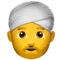 Άτομο που φοράει τουρμπάνι emoji στο iPhone (iOS 10.0)