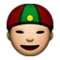 Person with Skullcap emoji on Apple iOS 5.0