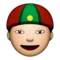 Person with Skullcap emoji on Apple iOS 5.1