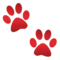 Paw Prints emoji on Apple iOS 9.3