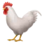 Rooster emoji on Apple iOS 17.4