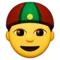 Người đội mũ lưỡi trai emoji trên Apple iOS 9.3