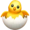 Κοτόπουλο που εκκολάπτεται emoji στο iPhone (iOS 11.1)