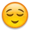 Relieved Face emoji on Apple iOS 4.0