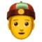 Person with Skullcap emoji on iPhone