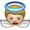 Baby Angel emoji on iPhone (iOS 5.1)