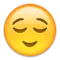 Relieved Face emoji on Apple iOS 5.1