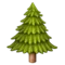 Vintergrönt träd emoji på iPhone (iOS 9.1)