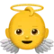Baby Angel emoji on iPhone