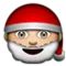 Santa Claus emoji on Apple iOS 5.0