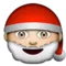 Santa Claus emoji on Apple iOS 5.1