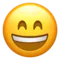 Cara somrient amb ulls somrients emoji a Apple iOS 10.3
