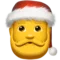 Santa Claus emoji on Apple iOS 13.1