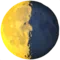 Last Quarter Moon emoji on Apple iOS 18.4