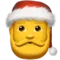 Santa Claus emoji on Apple iOS 17.4