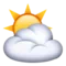 Ήλιος πίσω από σύννεφο emoji στο iPhone (iOS 6.0)