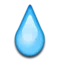 Droplet emoji on iPhone (iOS 5.1)