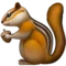 Σκίουρος emoji στο iPhone (iOS 17.4)