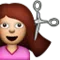 Persona que es talla els cabells emoji a Apple iOS 5.0