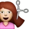 Person Getting Haircut emoji on Apple iOS 5.1