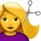 Persona che si taglia i capelli emoji su Apple iOS 11.3