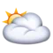 ️ Sun Behind Large Cloud emoji on Apple iOS 10.0