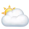 ️ Sun Behind Large Cloud emoji on Apple iOS 15.4