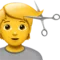 Persona que es talla els cabells emoji a Apple iOS 14.5