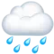 Cloud with Rain emoji on iPhone (iOS 13.1)