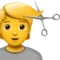 Persona que es talla els cabells emoji a Apple iOS 17.4