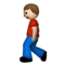 Person geht Emoji auf Apple iOS 6.0
