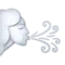 ️ Wind Face emoji on Apple iOS 18.4