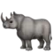 गैंडा iPhone पर इमोजी (iOS 13.2)